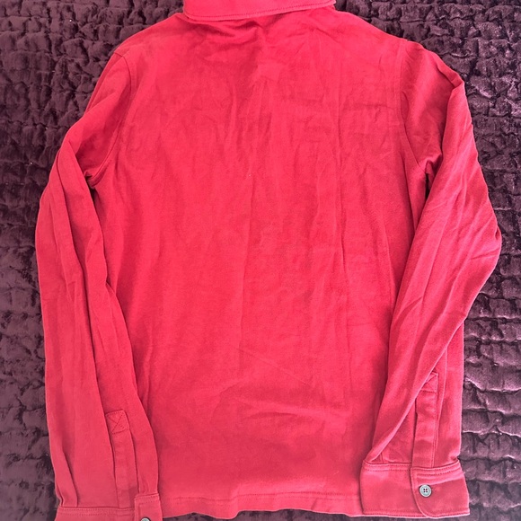 Burberry Red Button Down Shirt for Kids - Picture 3 of 4